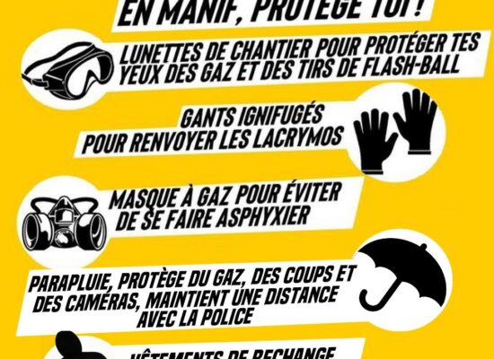 Quelques conseils de base pour se protéger face à la répression