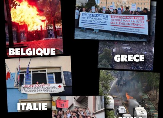 Belgique, Grèce, Espagne, Allemagne, Chili… Partout, la jeunesse se lève pour son avenir, et les peuples entrent en lutte !