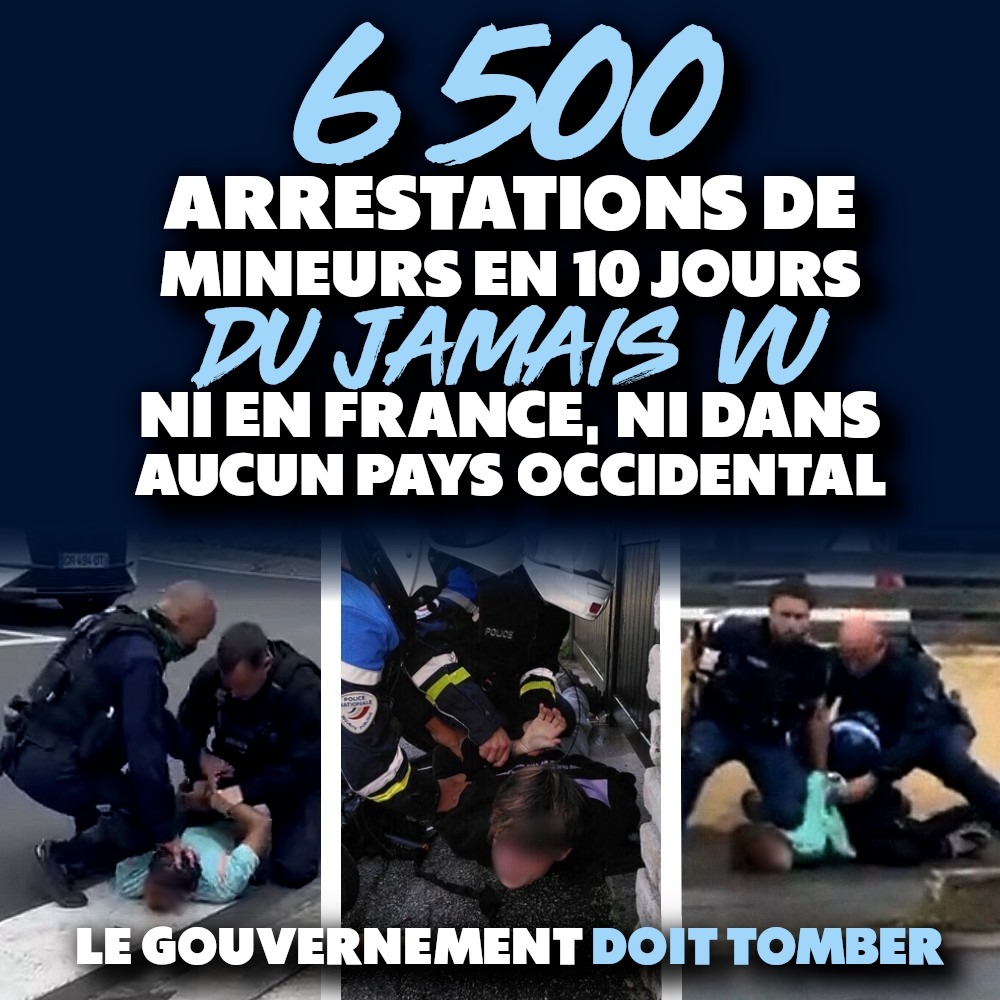 Des arrestations en pagaille pour répondre à la révolte de la jeunesse. Le gouvernement tire ses dernières cartouches autoritaires, il doit tomber.
