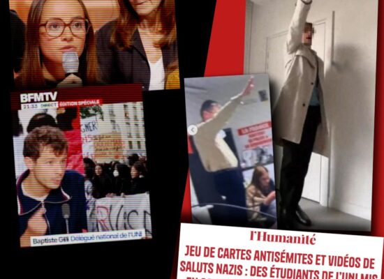 Des responsables de l'UNI invités sur les plateaux télés alors que le groupe fait des saluts nazis et diffuse des caricatures antisémites.