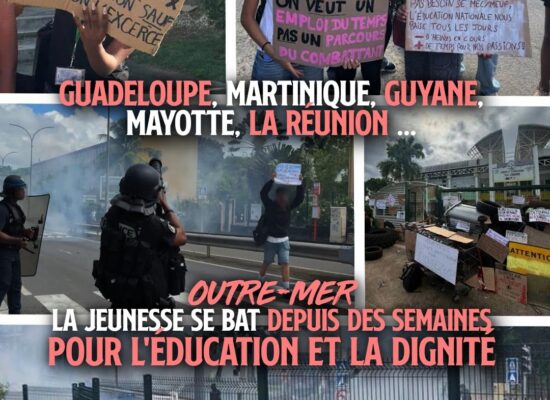 Des images de répression policière dans les colonies françaises d'outre-mer.