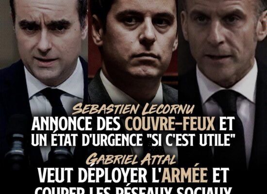 Lecornu, Attal et Macron : trois visage du néofascisme