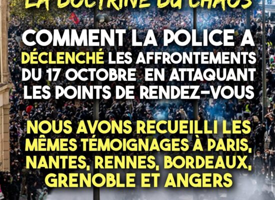 Place de la République à Paris, la même doctrine du chaos que dans le reste de la France ce 17 octobre : attaquer les points de rendez-vous pour déclencher la colère.