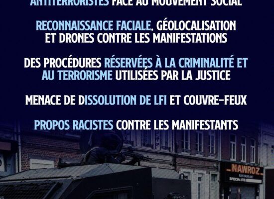 Sur fond de blindé dans les rues, la liste des mesures d'exception qui plongent la France dans une dictature assumée.