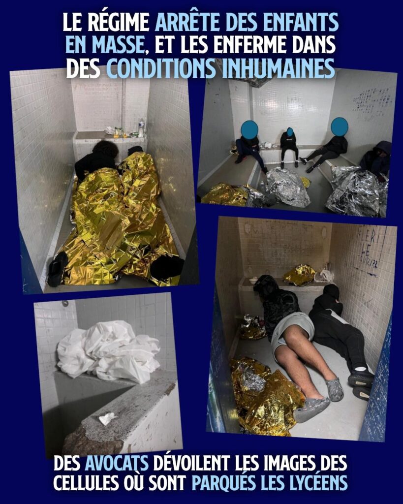 Les photos d'Elsa Marcel montrent des mineurs entassés dans des cellules à Bobigny, où la République enferme ses enfants.