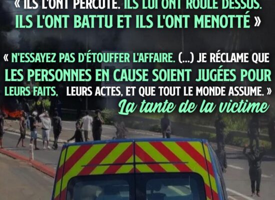 Un camion de gendarmerie devant un barrage routier en Guadeloupe, où la colère n'a pas attendu le 17 octobre pour exploser.