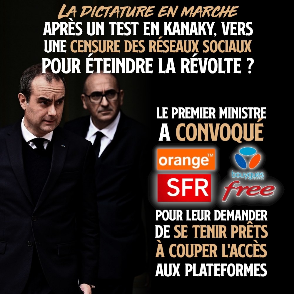 Lecornu et Nunez, deux ministres en plein délirent autoritariste qui veulent couper les réseaux sociaux, pensant que la mesure empêchera le peuple d'aller les chercher.