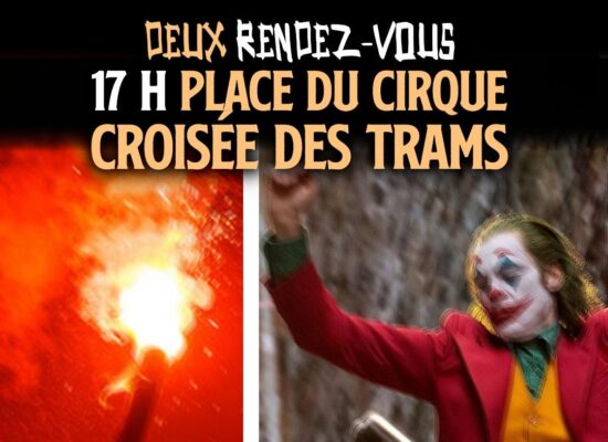 Un fumigène et le personnage du Joker : l'alliance d'Halloween et de la révolte pour faire trembler le pouvoir ce 31 octobre.